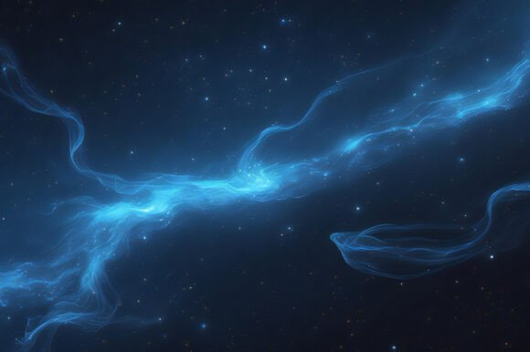 A Blue Glowing Lines in Space: A Versatile Visual Resource for Creators and Businesses