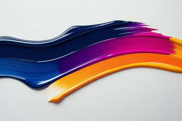 A Paint Smear in Different Colors: A Versatile Creative Resource