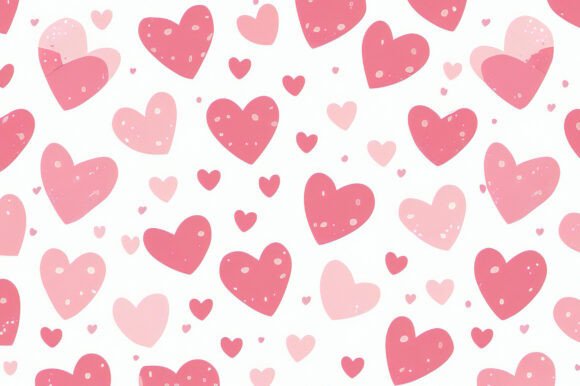 A Pattern of Pink and White Hearts: A Versatile Design Resource