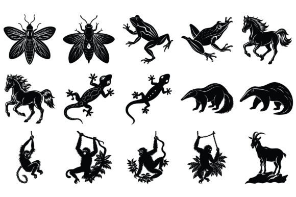 Animals Silhouette Vector -Vol 6