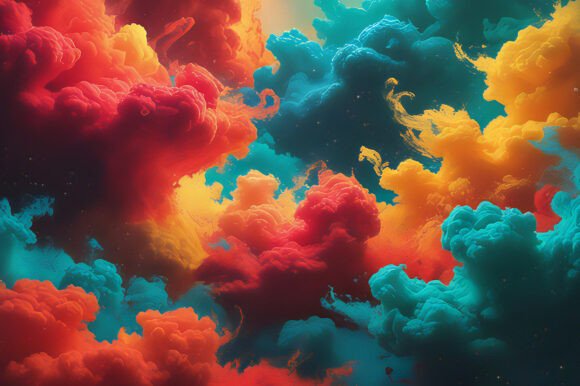 Colorful Smoke in Different Colors
