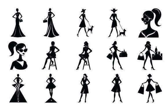 Fashion Lady Silhouette Vector: A Versatile Tool for Modern Designers
