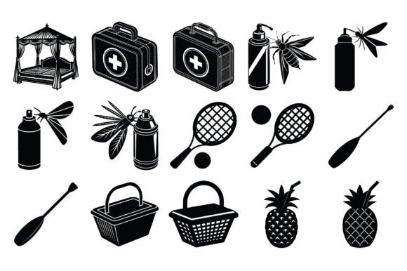 Summer Silhouette Vector -Vol 6